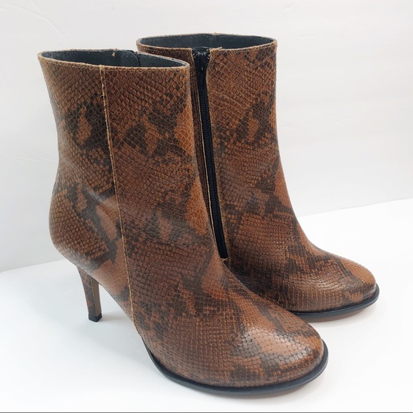 topshop snakeskin ankle boots